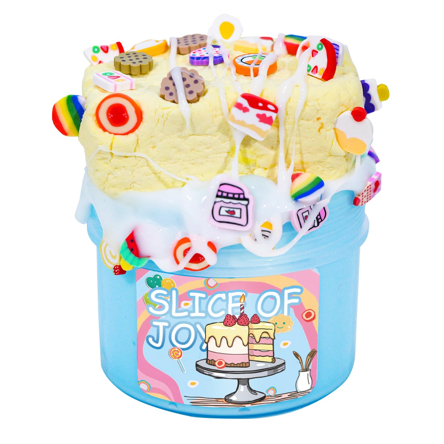 Slice of Joy DIY Clay Cake Themed Slime - Thick and Glossy Textured - 7oz ASMR Slime
Slice of Joy ASMR Slime Kit - DIY C